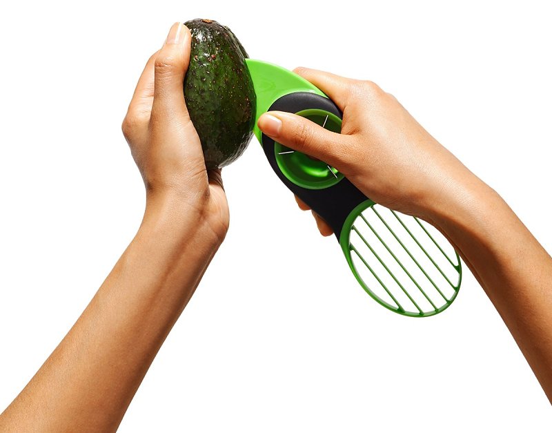 Good Grips 1252180 Avocado Slicer, Plastic Blade, Green, Dishwasher Safe