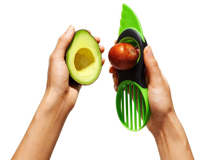 Good Grips 1252180 Avocado Slicer, Plastic Blade, Green, Dishwasher Safe
