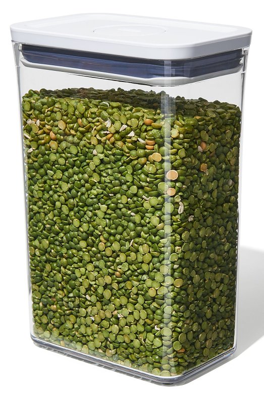Good Grips POP 11234500 Food Container, 2.7 qt Capacity, Plastic, Clear, 4.3 in L, 6-1/2 in W, 9-1/2 in H