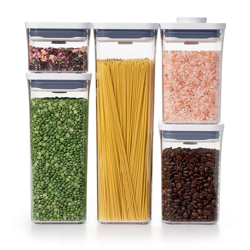 Good Grips 11235900 Series Pop Container Set, Square, Gray