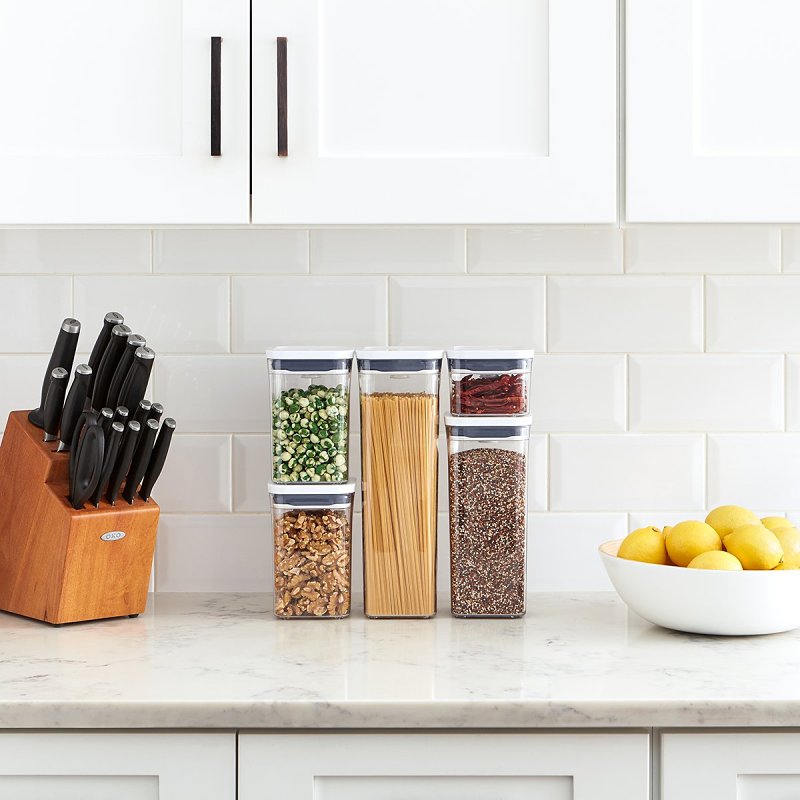 Good Grips 11235900 Series Pop Container Set, Square, Gray