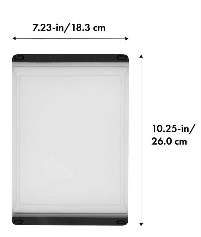 Good Grips 11272600 Cutting Board, 10-3/4 in L, 7.23 in W