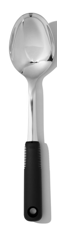 Good Grips 11283100 Spoon, 12.35 in OAL, Stainless Steel, Polished