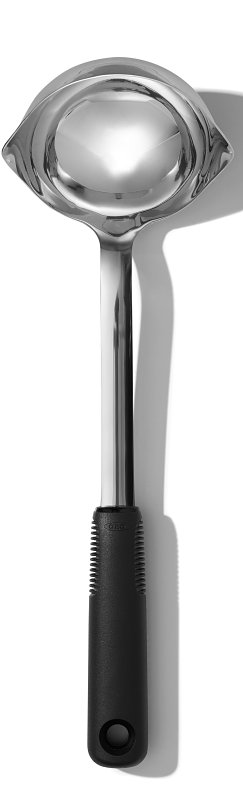 Good Grips 11283400 Ladle, 11.9 in OAL, Stainless Steel, Polished