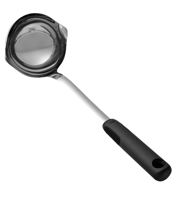 Good Grips 11283400 Ladle, 11.9 in OAL, Stainless Steel, Polished