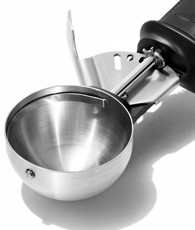 Good Grips 11295100 Classic Ice Cream Scoop, Stainless Steel, Black