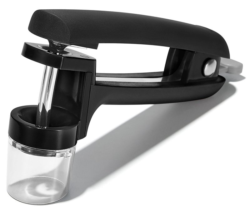 Good Grips 11316300 Cherry and Olive Pitter, 5-3/4 in L, 1-1/4 in W, 4-3/4 in H, Zinc