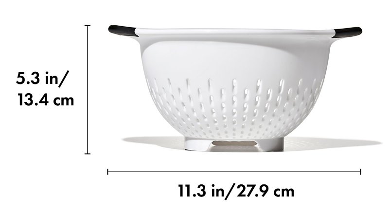 Good Grips 11331000 Colander, 3 qt Capacity, Plastic