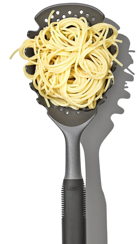 STRAINER SCOOP PASTA LARGE