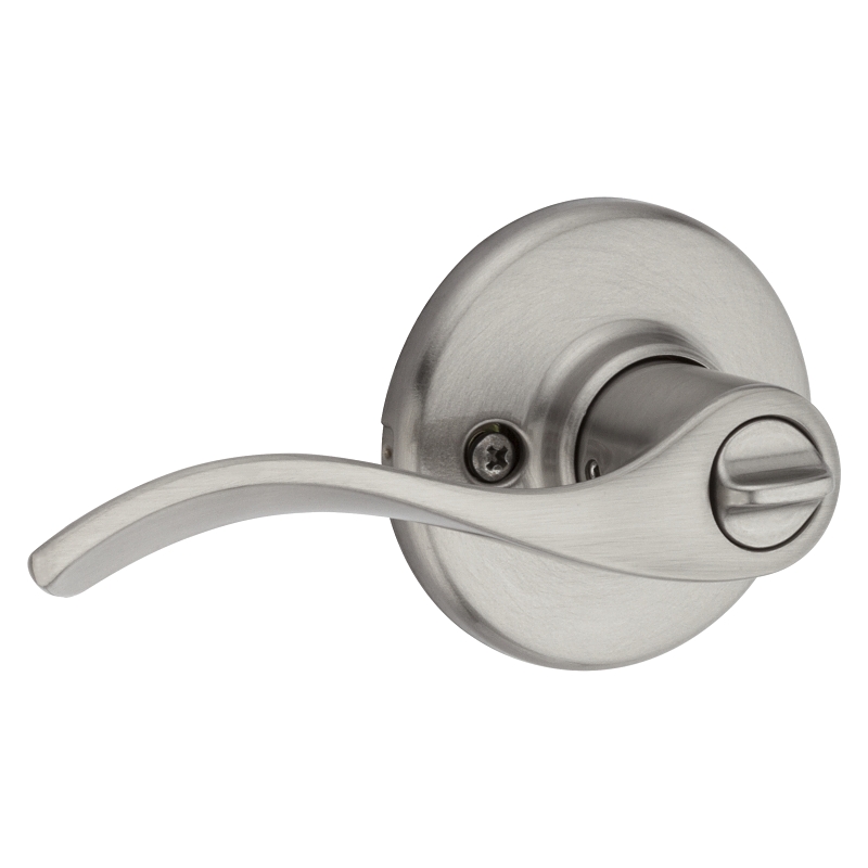 Kwikset 93001-882 Privacy Lever, Satin Nickel, Steel, Reversible Hand, 3 Grade