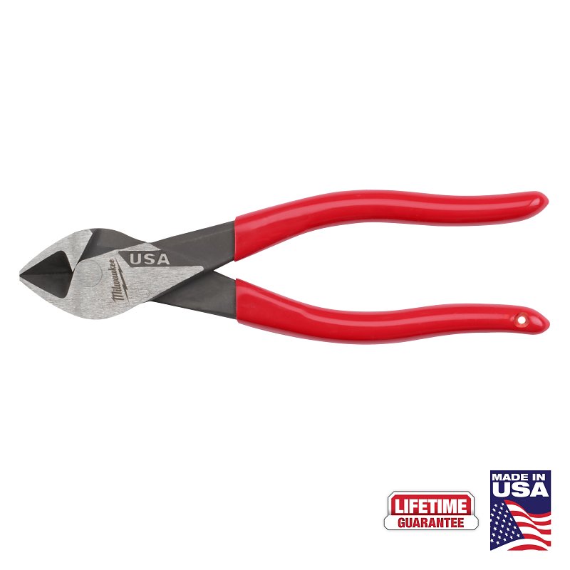 Milwaukee MT507 Cutting Pliers, 7.09 in OAL, 0.78 in Jaw Opening, Red Handle