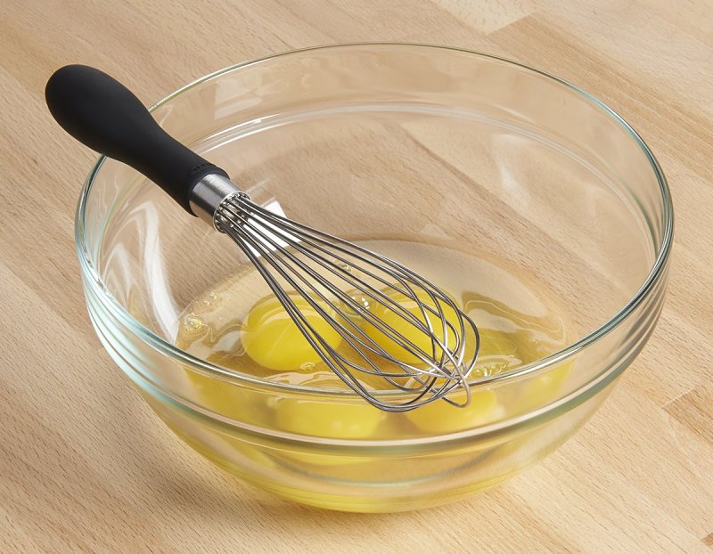 Good Grips 74091 Kitchen Whisk, 9 in OAL, Stainless Steel, Black, Polished