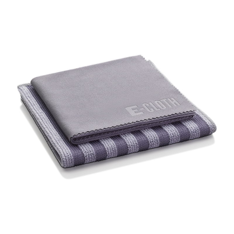 e-cloth 10617 Cleaning Cloth Set, Microfiber, Gray/Silver