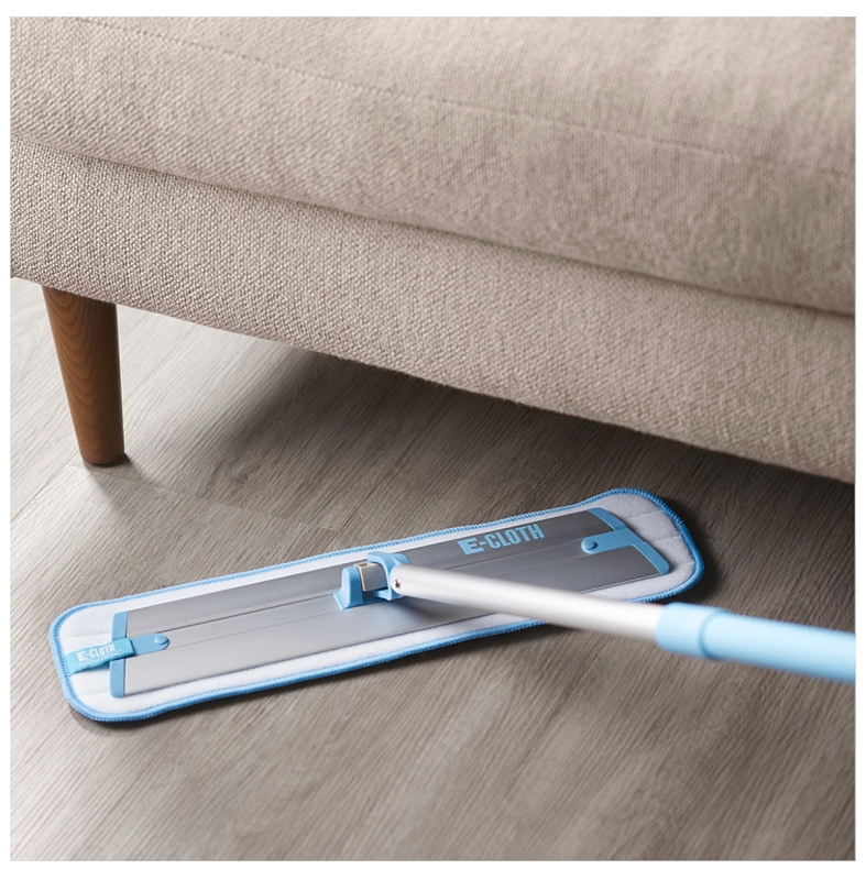 e-cloth 10620 Deep Clean Mop, Aluminum/Polyamide/Polyester, Blue/Silver
