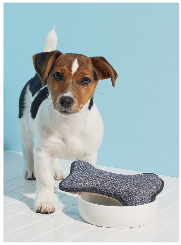 e-cloth 70608 Pet Bowl Scrubber, Polyester/Polyamide/Polyester/Polyurethane/Sponge