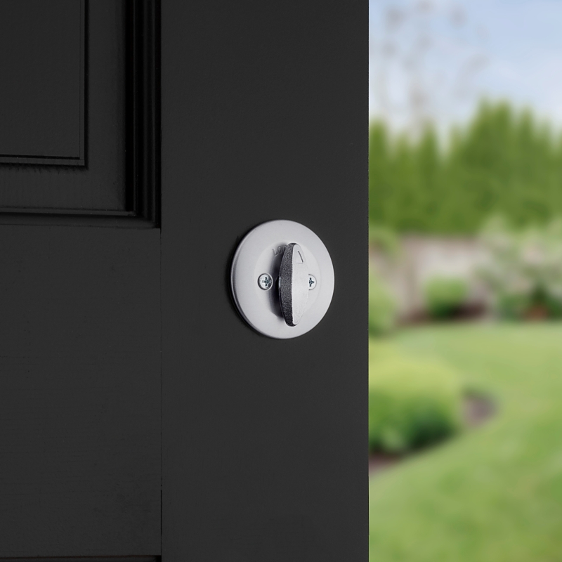 Kwikset 660 Series 66026DSMTCPRCAL Deadbolt, 3 Grade, 1-Sided Key, Satin Chrome, 2-3/8 to 2-3/4 in Backset, KW1 Keyway