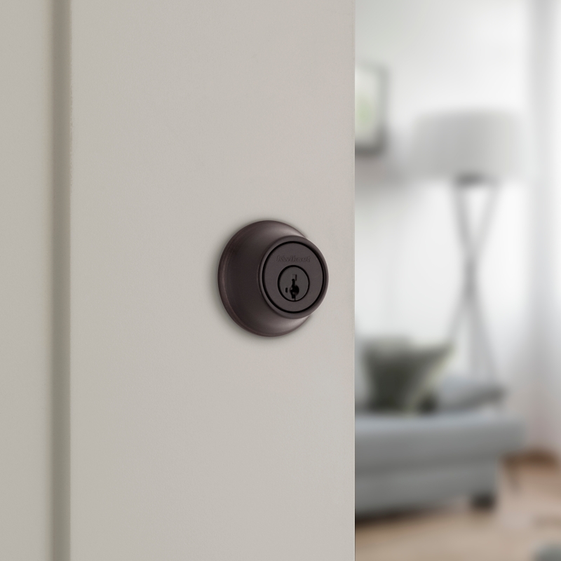 Kwikset 660 11P SMT F Deadbolt, Traditional, 3 Grade, Keyed Key, Zinc, Venetian Bronze, 2-3/8 to 2-3/4 in Backset