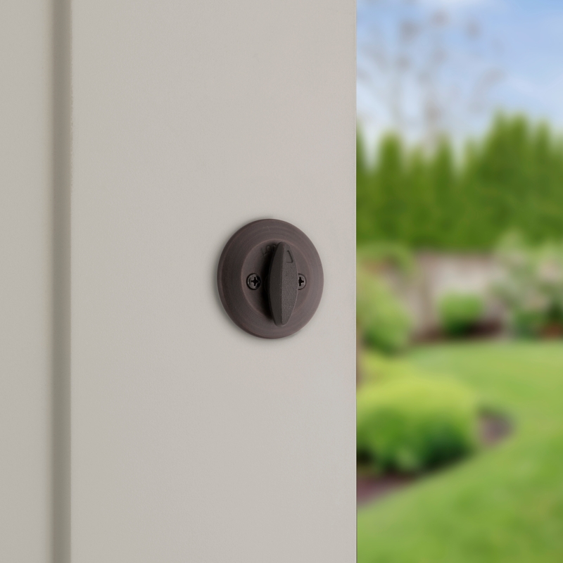 Kwikset 660 11P SMT F Deadbolt, Traditional, 3 Grade, Keyed Key, Zinc, Venetian Bronze, 2-3/8 to 2-3/4 in Backset