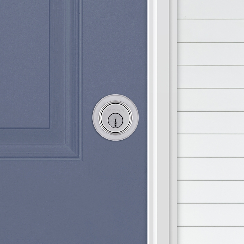 Kwikset 660 Series Series 660M 26D SMT C Deadbolt, Traditional, 3 Grade, Keyed Key, Zinc, Satin Chrome, KW1 Keyway, 1/PK