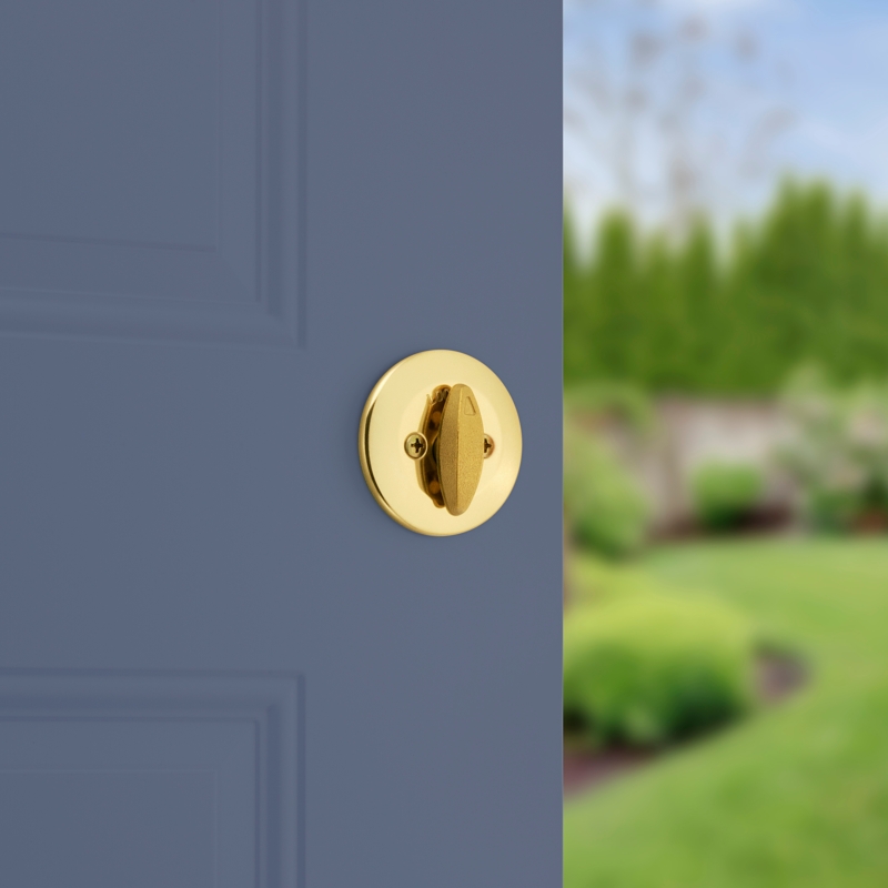 Kwikset 660 Series 660M 3 SMT CP RCS K6 Deadbolt, 3 Grade, Keyed Key, Zinc, Polished Brass, 2-3/8, 2-3/4 in Backset