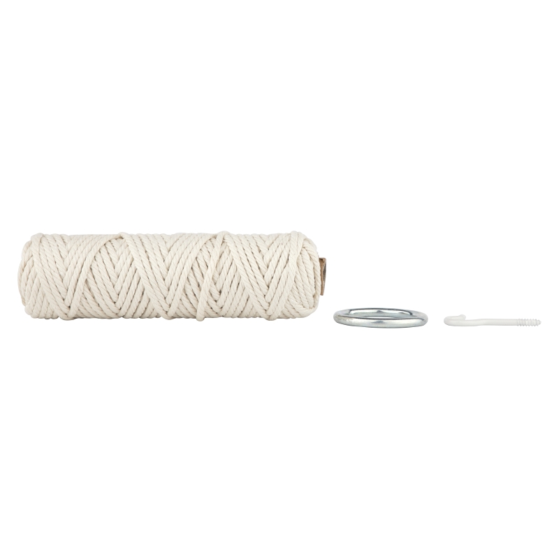 National Hardware N900-013 Plant Hanger Hardware Kit, Cotton/Dacron/Fiber/Steel, Natural/White
