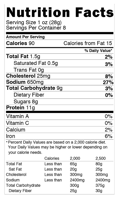 Iowa Smokehouse IS-RH8JP-6CT Beef Jerky, Cracked Black Pepper, 8 oz, 6 CS