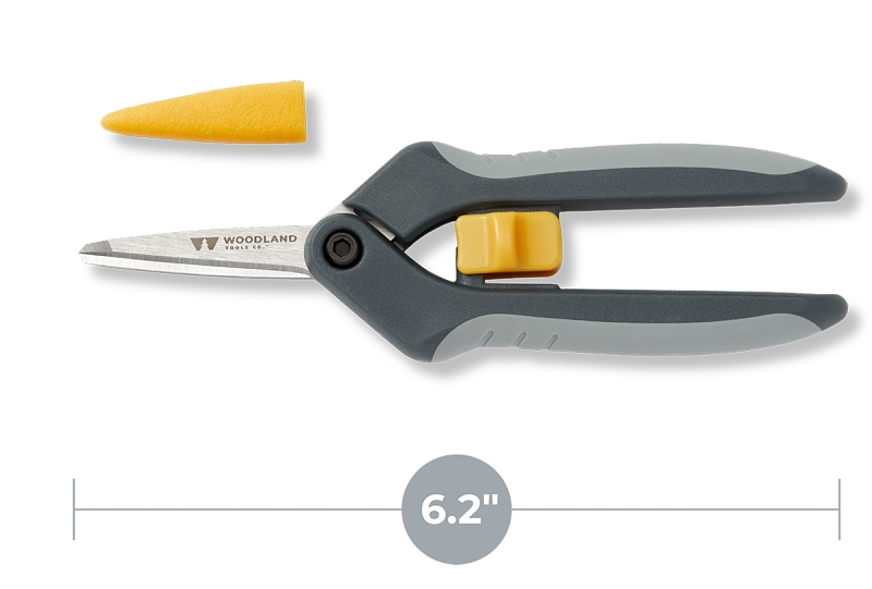 Woodland Tools Co Nano-Tip 01-1002-100 Heavy-Duty Snip, Stainless Steel Blade, Precision Blade, 6.2 in OAL