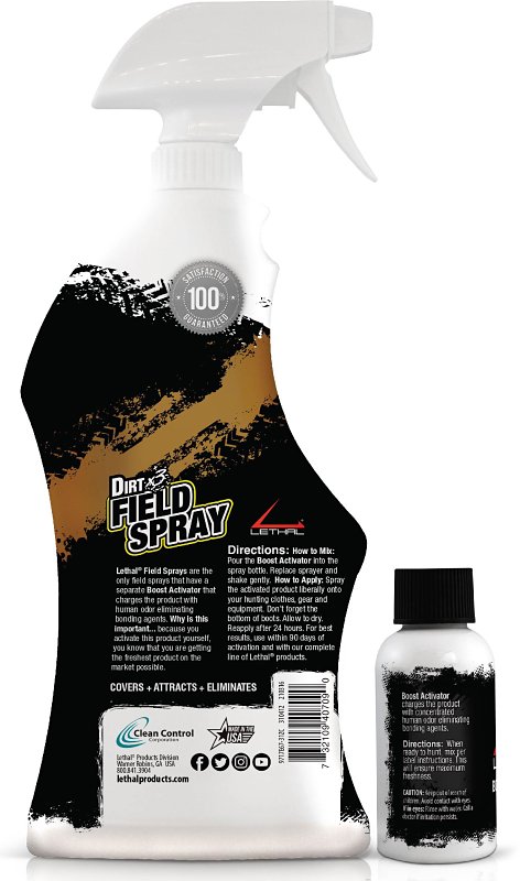 Lethal Dirt X3 717E67-31ZC Field Spray with Activator, Dirt, Liquid, 31 oz Bottle