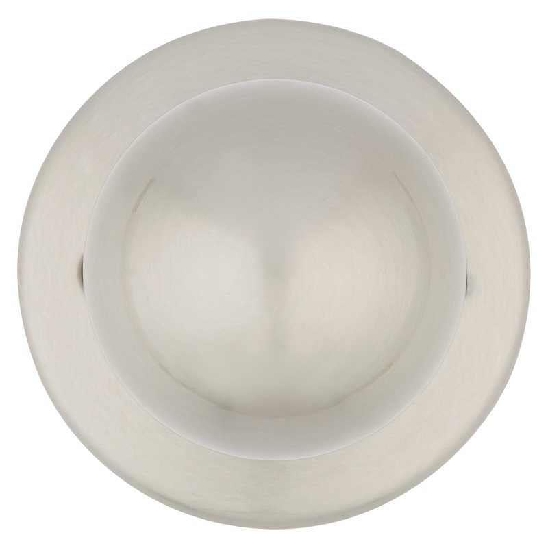 Kwikset 200P 15CP Passage Knob, Polo, 2-23/32 in L x 2-5/8 in W Dimensions, Zinc, Satin Nickel