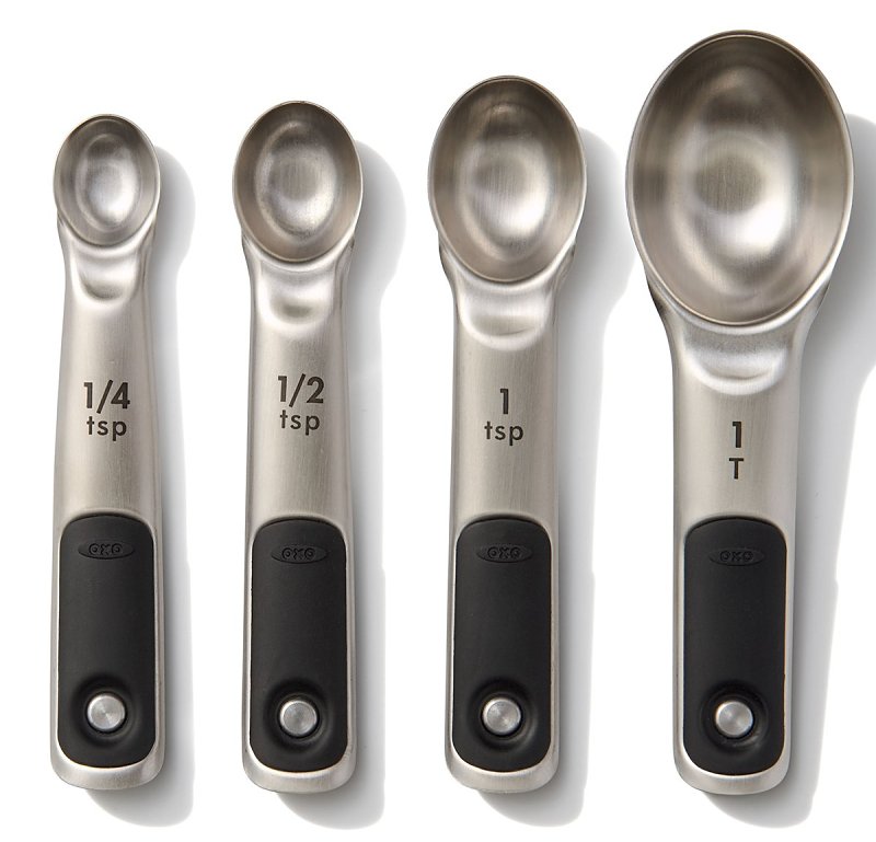 Good Grips 11132100 Measuring Spoon Set, Stainless Steel