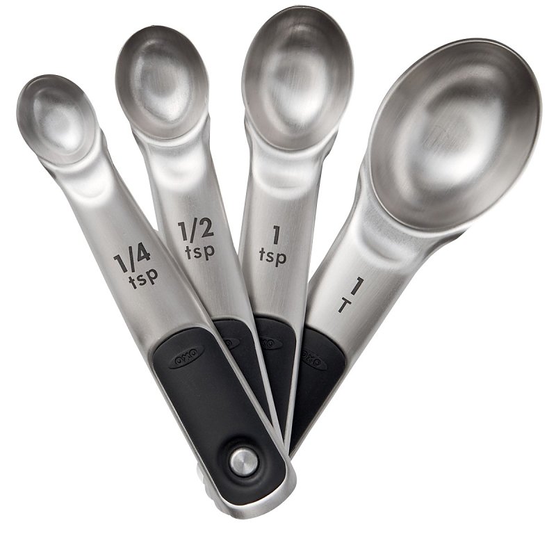 Good Grips 11132100 Measuring Spoon Set, Stainless Steel