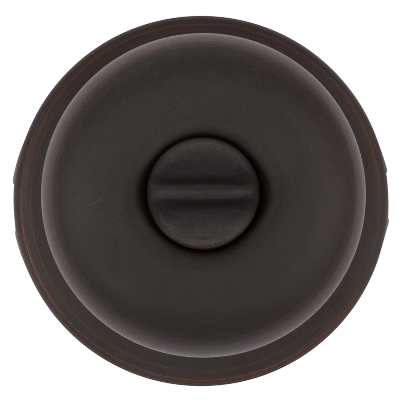 Kwikset Signature Series 730J 11P CP Privacy Lockset, Juno, Mushroom Design, Knob Handle, Venetian Bronze, Zinc, Yes
