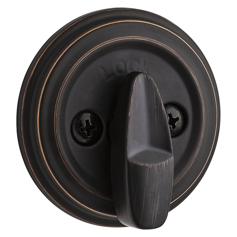 Kwikset 99800-122 Deadbolt, 1 Grade, K4 Key, Metal, Venetian Bronze, 2-3/8 to 2-3/4 in Backset, KW1 Keyway