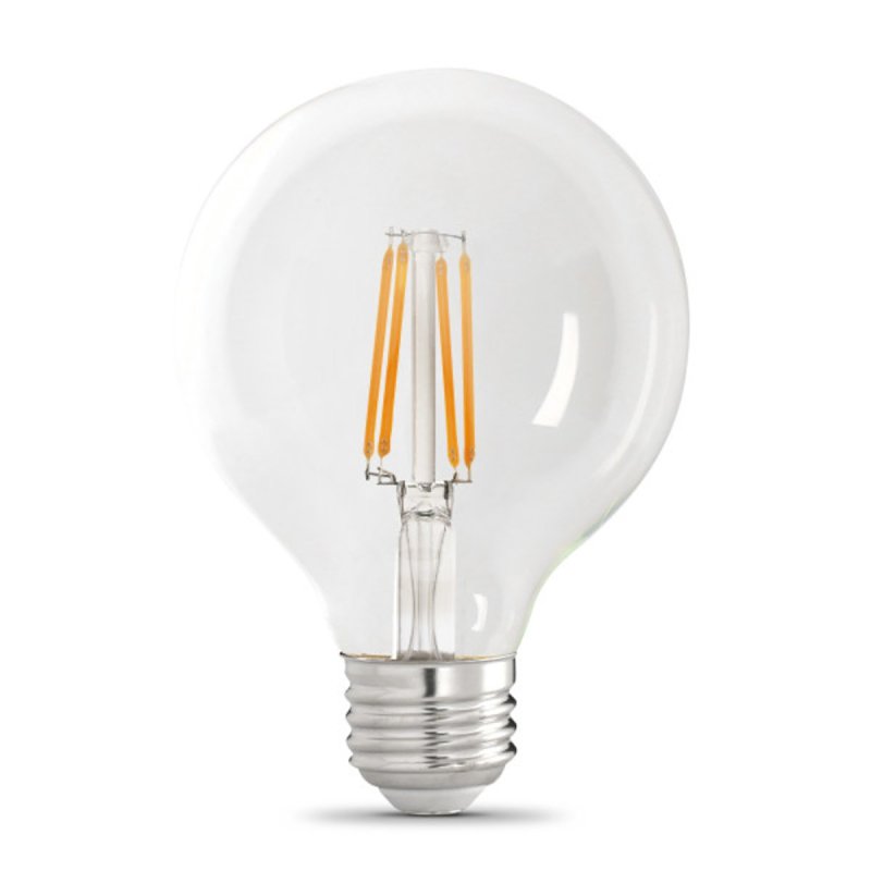 Feit Electric G25100927CA/FIL/3 LED Light Bulb, 120 V, 12 W, G25 Lamp, 100 W Equivalent, E26 Medium Lamp Base, 3 PK