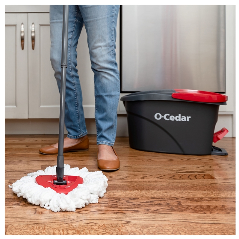 EasyWring Microfiber Spin Mop 2024 and Bucket System O-cedar