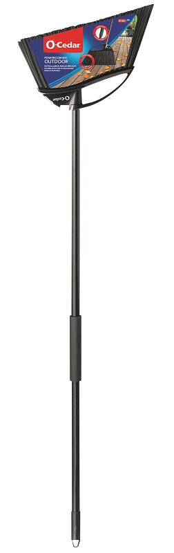 O-Cedar 168215 Angle Broom, 12-1/2 in Sweep Face, Plastic Bristle, Steel Handle