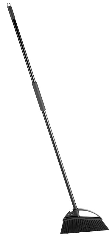 O-Cedar PowerCorner 168217 Outdoor All-Terrain Broom, 12 in Sweep Face, Plastic Bristle, 54 in L, Steel Handle