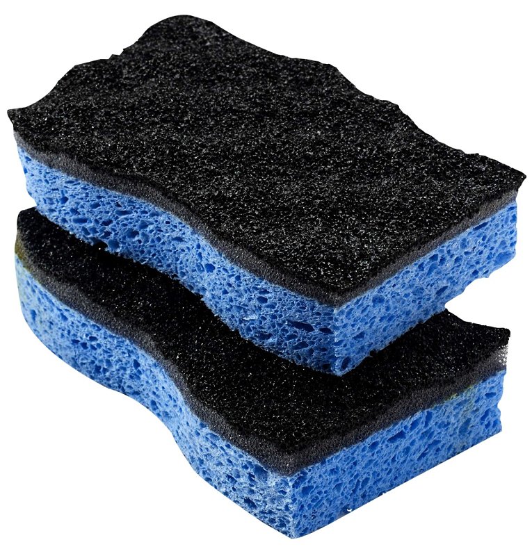 O-Cedar Scrunge 148377 Heavy-Duty Sponge, 7-1/2 in L, 5 in W, Blue