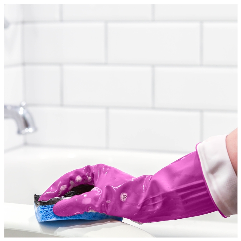 Playtex Living 166119 Reusable Gloves, M, Latex/Neoprene/Nitrile, Gray