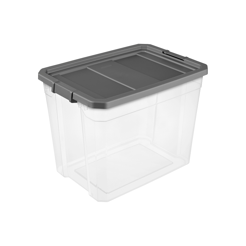 Sterilite 14783V04 Stacker Box, 108 qt, Plastic, Gray