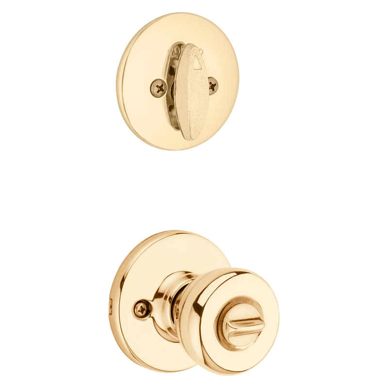 Kwikset 690T 3RCLRCSK6BX Combination Lockset, Turn Button Interior Handle, Left, Right, Knob Handle, Tylo Design