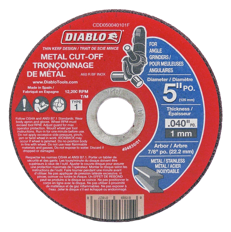 DISC CUT-OFF MTL 5X.040X7/8IN