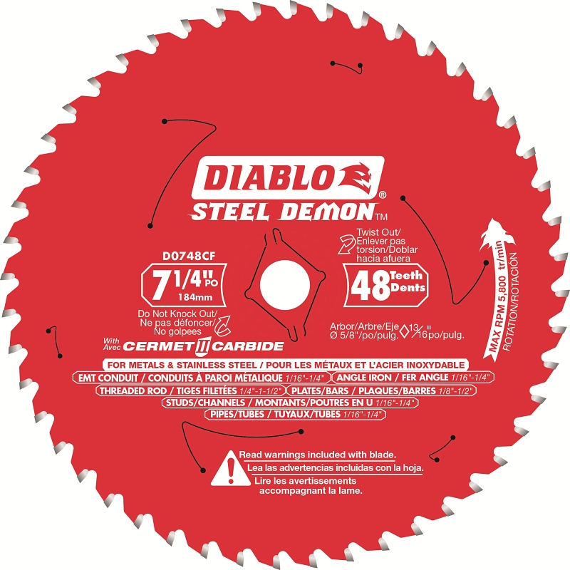 BLADE SAW STEEL 48T 7-1/4IN