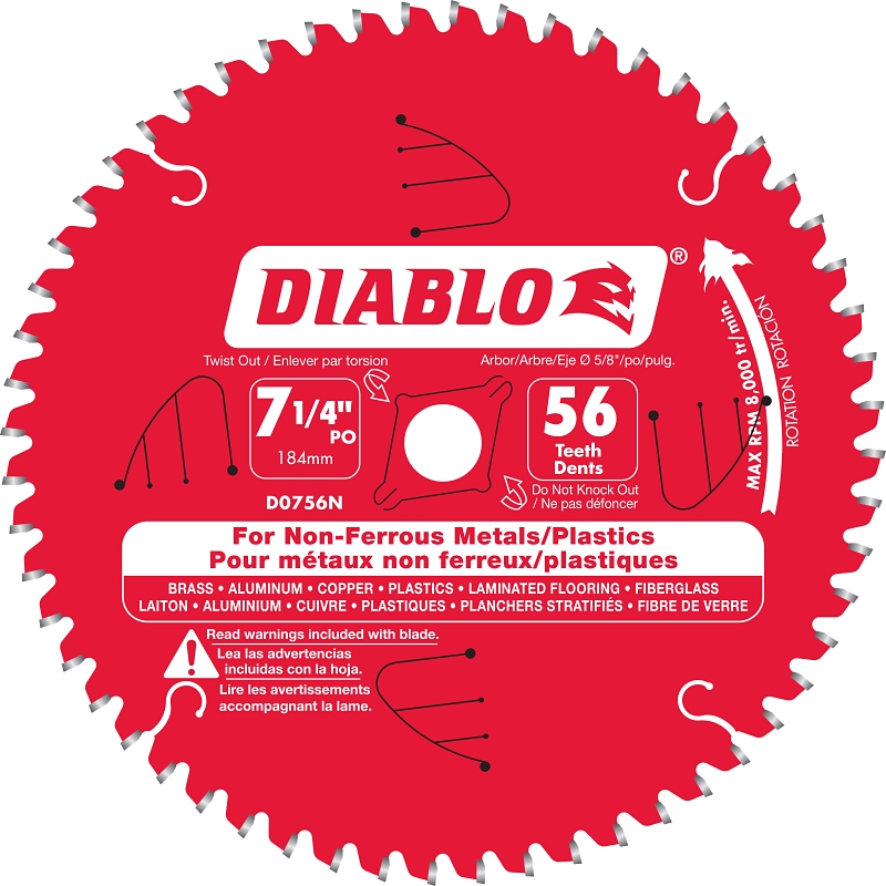 BLADE SAW THICK AL 56T 7-1/4IN