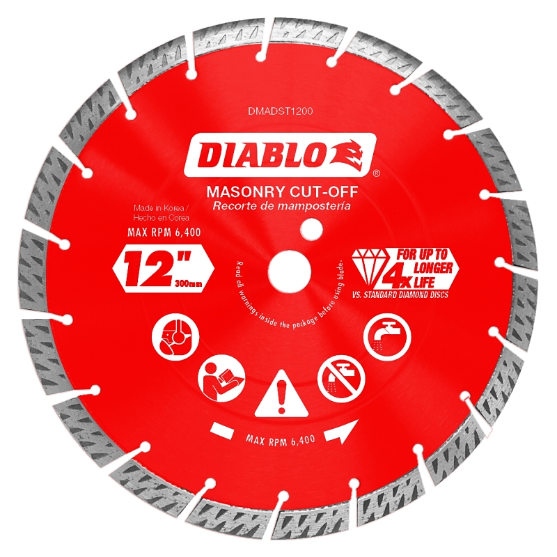 DISC CUT-OFF SEGMNTD DMND 12IN