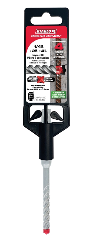 BIT DRL HMR CARB HD 1/4X2X4IN