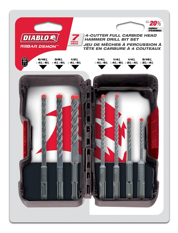 BIT DRILL HAMMER SET 4-CUTTER