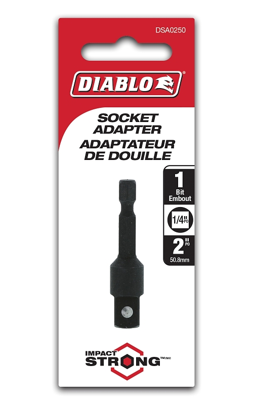 ADAPTER SOCKET 1/4 SQX1/4 HEX
