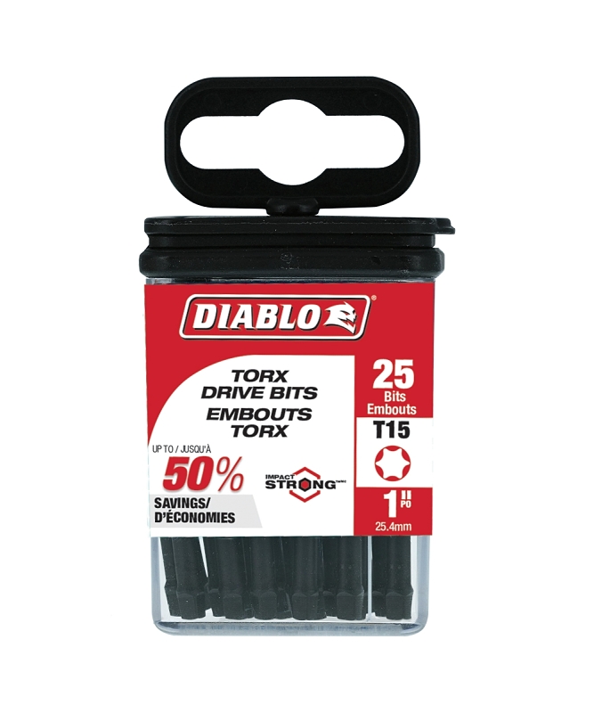 BIT DRIVE TORX NO15 X 1IN