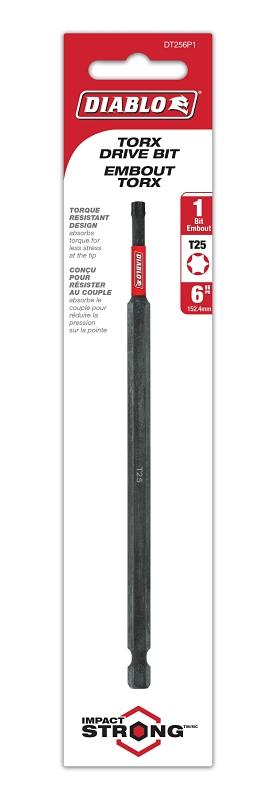 BIT DRIVE TORX NO25 X 6IN